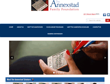 Tablet Screenshot of annexstadfamilyfoundation.org